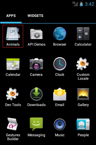 Image album app icon on Android screen
